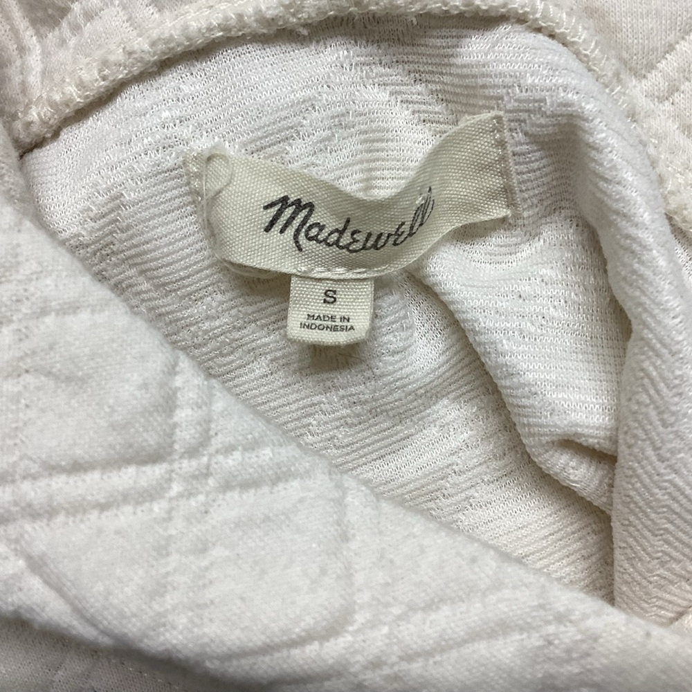 Madewell Textured Cream Hoodie - Picture 3 of 5